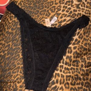 Victoria's Secret Black Lace Bikini Panty